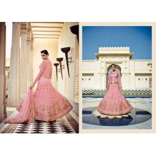 FL7328-VIBRANT PINK FLORAL NARGIS FAKHRI WEDDING WEAR DRESS